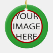 PixDezines DIY kleuren/fotolijsten/kerst Keramisch Ornament (Achterkant)