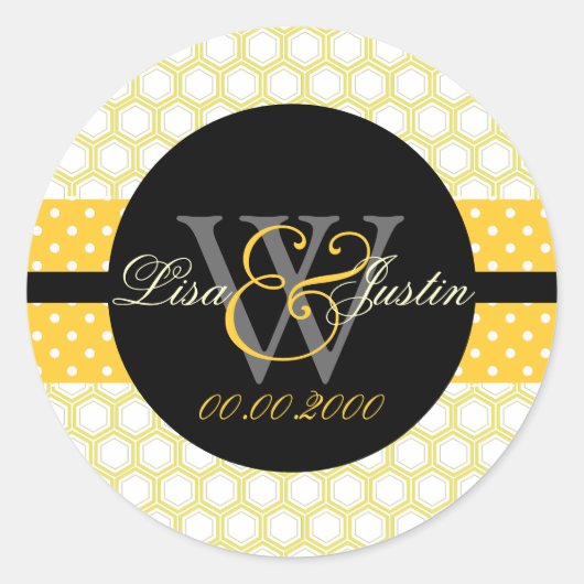 PIxDezines DIY kleuren, honingraat Ronde Sticker (Voorkant)