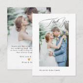 PixDezines DIY kleuren Luxe Script Bedankt (Voorkant / Achterkant)