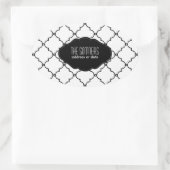 PixDezines DIY kleuren, Marokkaanse latten Ovale Sticker (Tas)