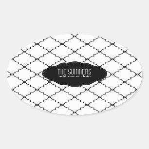 PixDezines DIY kleuren, Marokkaanse latten Ovale Sticker