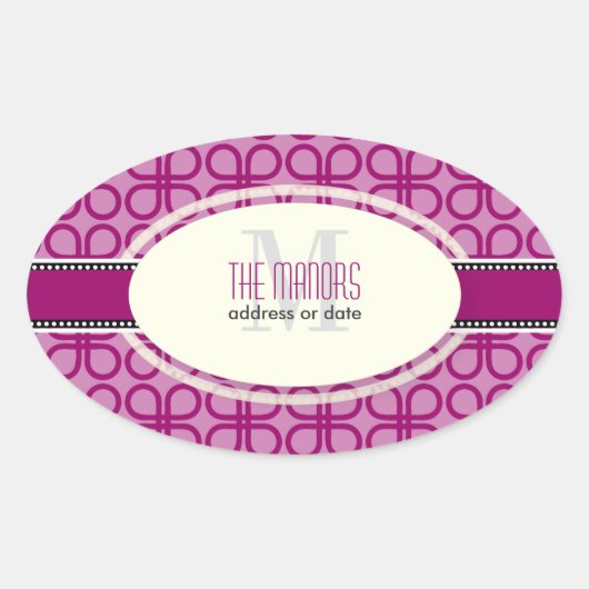 PixDezines DIY kleuren/retro colovers Ovale Sticker (Voorkant)