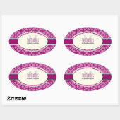 PixDezines DIY kleuren/retro colovers Ovale Sticker (Vel)