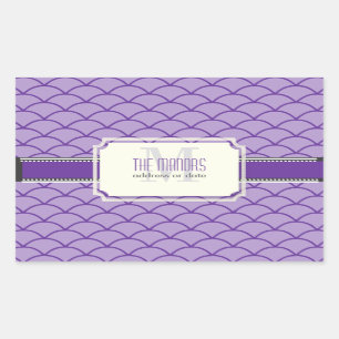 PixDezines DIY kleuren/schalen trellis Rechthoekige Sticker