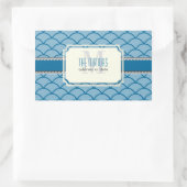 PixDezines DIY kleuren/schalen trellis Rechthoekige Sticker (Tas)