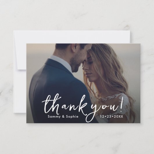 PixDezines DIY kleuren Script Bedankt (Voorkant)