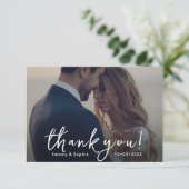 PixDezines DIY kleuren Script Bedankt (Staand voorkant)