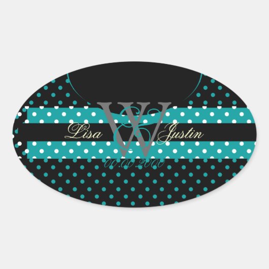 PIxDezines DIY kleuren, Stippen et al. Ovale Sticker (Voorkant)