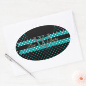 PIxDezines DIY kleuren, Stippen et al. Ovale Sticker (Envelop)