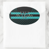 PIxDezines DIY kleuren, Stippen et al. Ovale Sticker (Tas)