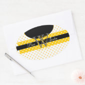 PIxDezines DIY kleuren, Stippen et al. Ovale Sticker (Envelop)