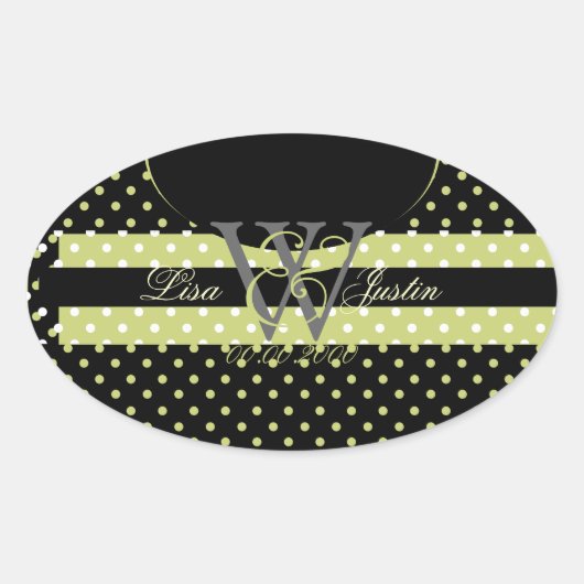 PIxDezines DIY kleuren, Stippen et al. Ovale Sticker (Voorkant)