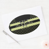 PIxDezines DIY kleuren, Stippen et al. Ovale Sticker (Envelop)