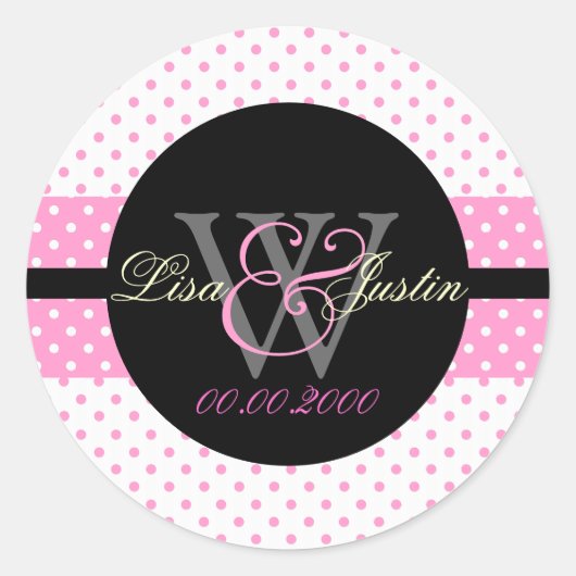 PIxDezines DIY kleuren, Stippen et al. Ronde Sticker (Voorkant)