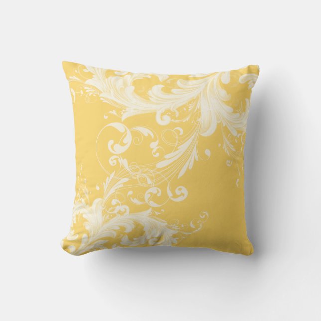 PixDezines DIY kleuren/verstelbare crème werveling Kussen (Voorkant)