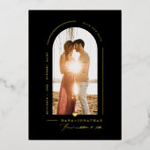 PixDezines DIY-kleurenscherm - Opslaan onze datum Folie Uitnodiging (Voorkant)