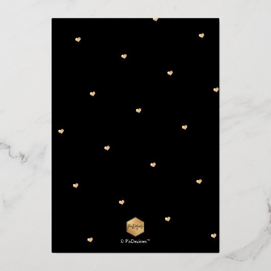 PixDezines DIY-kleurenscherm - Opslaan onze datum Folie Uitnodiging (Achterkant)