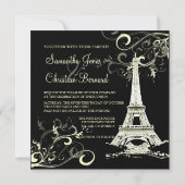PixDezines DIY LA TOUR EIFFEL+SWIRLS/LUXE PAPER Kaart (Achterkant)