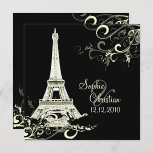 PixDezines DIY LA TOUR EIFFEL+SWIRLS/LUXE PAPER Kaart