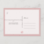 PixDezines DIY-Lijst voor kleurenscherm Roze roze  Briefkaart (Achterkant)