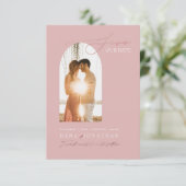 PixDezines DIY-Lijst voor kleurenscherm Roze Save The Date (Staand voorkant)