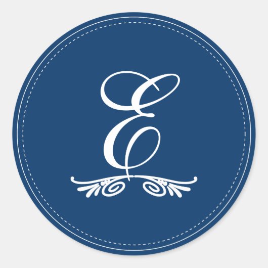 PixDezines DIY monogram+DIY kleur/deco rollen Ronde Sticker (Voorkant)