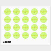 PixDezines DIY Polkadots/limoen groen Ronde Sticker (Vel)