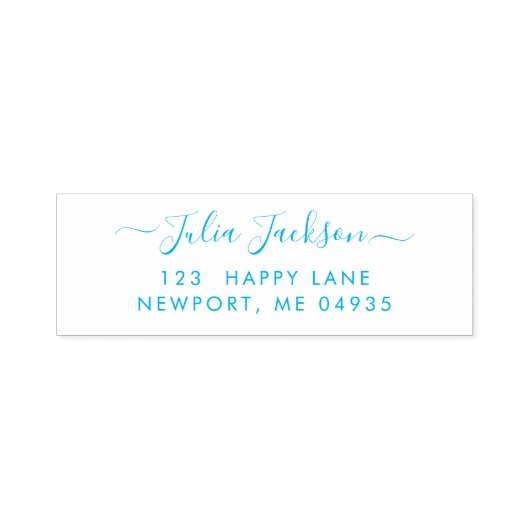 PixDezines DIY Script Retouradres Zelfinktende Stempel (Design)