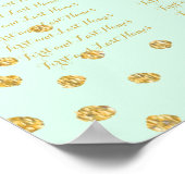 PixDezines DIYcolor/faux goudspecs/zitplaatskaart Poster (Hoek)