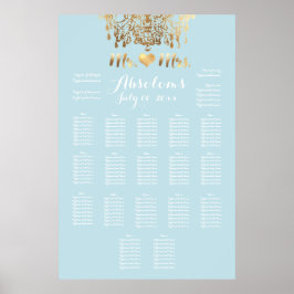 PixDezines DIYColor/Gold Chandelier/Heart/Zitplaat Poster