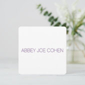 PixDezines DIYColor/typografie/bat mitzvah Kaart (Staand voorkant)