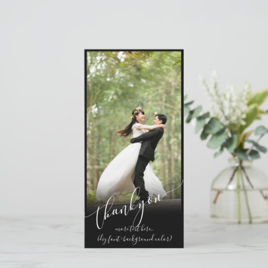 PixDezines doe-het-zelf achtergrond/hartelijk dank Bedankkaart (Staand voorkant)