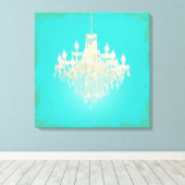 PixDezines doe-het-zelf achtergrond/Kristallen Kro Canvas Afdruk (Insitu (Houten vloer))