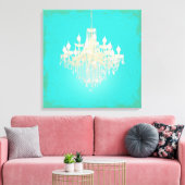 PixDezines doe-het-zelf achtergrond/Kristallen Kro Canvas Afdruk (Insitu (Woonkamer))