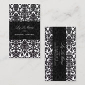 PixDezines/doe-het-zelf achtergrond/zwarte flora d Visitekaartje (Voorkant / Achterkant)