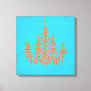 PixDezines doe-het-zelf achtergrondkleur/kristalle Canvas Afdruk