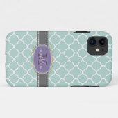 PixDezines doe-het-zelf achtergrondkleur/quatrefoi Case-Mate iPhone Case (Achterkant (horizontaal))