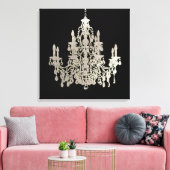 PixDezines doe-het-zelf-achtergrondkleur/Zilveren Canvas Afdruk (Insitu (Woonkamer))