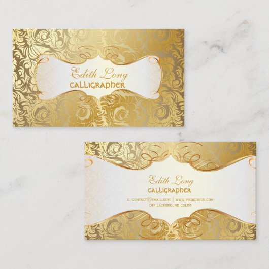 PixDezines doe-het-zelf kleur/antiek rollen Visitekaartje (Voorkant / Achterkant)