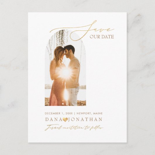 PixDezines doe-het-zelf-kleur boogframe Sla de dat Briefkaart (Voorkant)