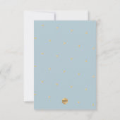 PixDezines Doe-het-zelf Kleur Boogframe Stof Blauw Save The Date (Achterkant)