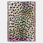 PixDezines doe-het-zelf kleur/cheeta print Deken (Voorkant Verticaal)