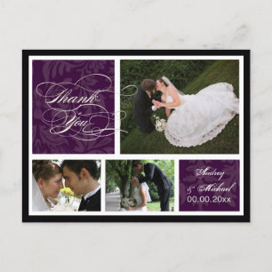 PixDezines doe-het-zelf Kleur/Damask Foto's Bedank Briefkaart