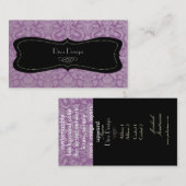 PixDezines doe-het-zelf kleur, flora damast Visitekaartje (Voorkant / Achterkant)