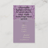 PixDezines doe-het-zelf kleur, flora damast Visitekaartje (Achterkant)