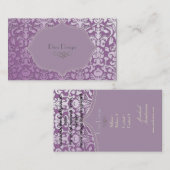 PixDezines doe-het-zelf kleur, flora damast Visitekaartje (Voorkant / Achterkant)