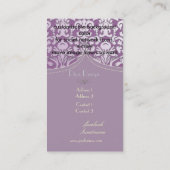 PixDezines doe-het-zelf kleur, flora damast Visitekaartje (Achterkant)