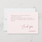 PixDezines doe-het-zelf kleur/monogram bedankkaart (Achterkant)