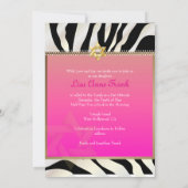 PixDezines doe-het-zelf kleur/Zebra, Bat Mitzvah Kaart (Achterkant)