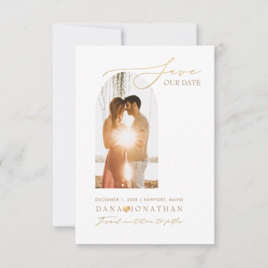 PixDezines doe-het-zelf kleuren boogframe Save The Date (Voorkant)